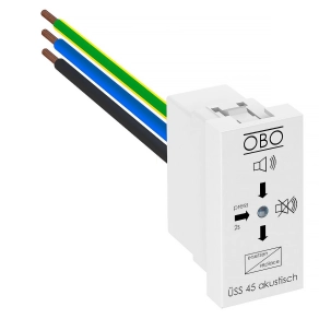   Obo túlfeszültségvédelem, Modul 45 akusztikus jelzéssel 255V, hófehér 6117465