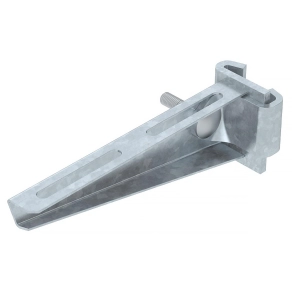  Obo oszlopra szerelhető konzol IS8-oszlophoz B160mm, merítetten tűzihorganyzott, DIN EN ISO 1461, cink 6421334