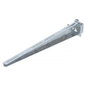   Obo oszlopra szerelhető konzol IS8-oszlophoz B410mm, merítetten tűzihorganyzott, DIN EN ISO 1461, cink 6421423