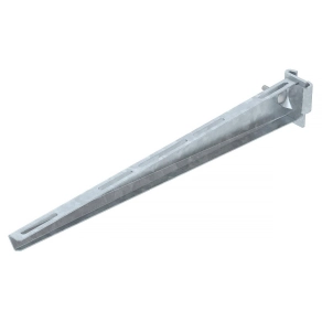   Obo oszlopra szerelhető konzol IS8-oszlophoz B510mm, merítetten tűzihorganyzott, DIN EN ISO 1461, cink 6421466
