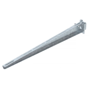   Obo oszlopra szerelhető konzol IS8-oszlophoz B610mm, merítetten tűzihorganyzott, DIN EN ISO 1461, cink 6421490