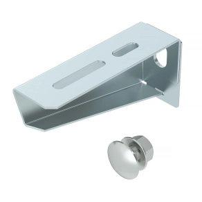   Obo fali és oszlopkonzol M10x25 rögzítőcsavarral, cink B110mm 6424716