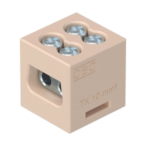   Obo Firebox T dobozokhoz kerámiasorkapocs kettes, 10 mm2 7205705