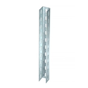   Obo U-oszlop 3 oldalon perforált 50x50x200, merítetten tűzihorganyzott, DIN EN ISO 1461, cink 6340881