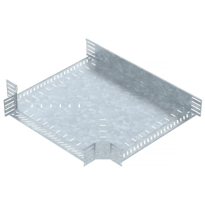   Obo T-leágazás kábeltálcához, vízszintes 110x600, merítetten tűzihorganyzott, DIN EN ISO 1461, cink 6038332