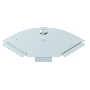   Obo fedél 90°-os sarokidomhoz B100mm, szalaghorganyzott cink/alumínium, Double Dip, DIN EN 10346, cink 6036950