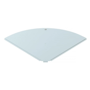   Obo fedél 90°-os sarokidomhoz B500mm, szalaghorganyzott cink/alumínium, Double Dip, DIN EN 10346, cink 6036960