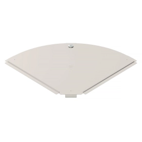   Obo fedél 90°-os sarokidomhoz B300mm, felületkezelés nélkül, utókezelt, nemesacél 6036976