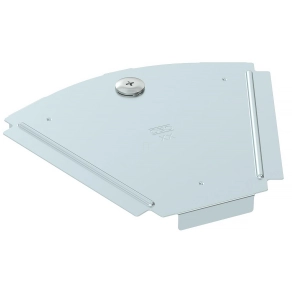   Obo fedél 45°-os sarokidomhoz B150mm, szalaghorganyzott cink/alumínium, Double Dip, DIN EN 10346, cink 6036452