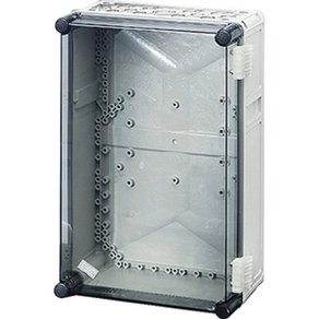   Hensel Mi-9300 Üres szekrény zsanéros, átlátszó fedéllel 315x450x170 mm