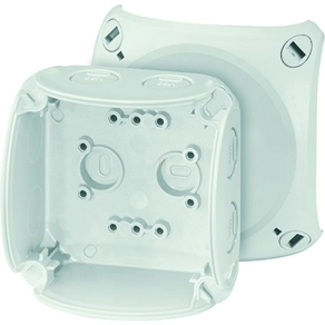   Hensel KF 0200 G kábelösszekötő doboz kapcsok nélkül, 93x93x62mm IP66 szürke, időjárásálló