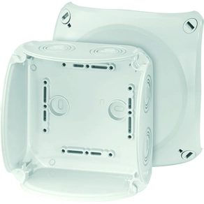   Hensel KF 0600 G kábelösszekötő doboz kapcsok nélkül, 130x130x77mm IP66 szürke, időjárásálló