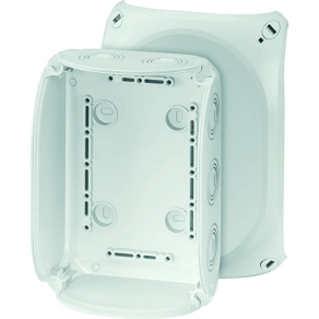   Hensel KF 1000 G Kábelösszekötő doboz kapcsok nélkül, 130x180x77mm IP66 fehér, időjárásálló