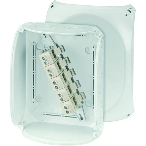   Hensel KF 2525 G Kábelösszekötő doboz kapcsokkal, 205x255x112mm IP66 fekete, időjárásálló