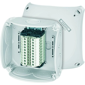   Hensel RK 0610 T Kábelösszekötő doboz sorkapoccsal 130x130x77mm szürke