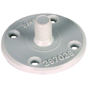   DEHN 297025 rögzítőlap D 40mm műanyag M8-as menetes csappal 4 rögzítő furattal BP D40 GBM8 4XB4 K GR