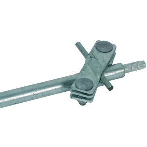   DEHN Csatlakozóbilincs földelőrudakhoz St/tZn D 20mm Rd 7-10mm/Fl -40mm-hez 620015 AS S TE 20 7.10 FL40 STTZN