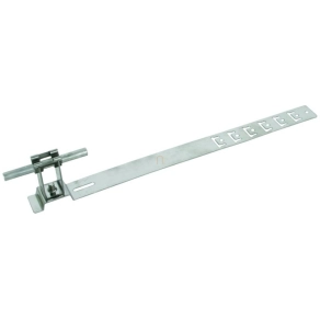   DEHN Tetővezető-tartó cseréphez UNIgrip NIRO H 32mm Rd 8mm perforált támasztólemezzel L 335mm 206319 DLH UG 8 H32 L335 V2A