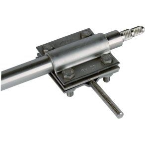   DEHN 610020 Földelőrúd csatlakozókapocs NIRO (V4A) D 20 mm-hez Rd 7-10 mm-hez Fl -40 mm-hez, 35-70 mm2-es sodronyokhoz AK TE 20 7.10 FL40 V4A