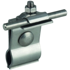   DEHN 223010 Tetővezető-tartó NIRO fém tetőkhöz kör alakú állókorcoláshoz Rd 20-25 mm Rd 6-10 mm-hez DLH KB 6.10 RSF20.25 V2A