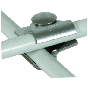   DEHN 393069 MV-kapocs NIRO Rd 16/16 mm-hez kapupánt csavarral DEHNiso-hoz MVK 16 16 FRM10X50 V2A
