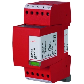   DEHN 953405 3. típusú túlfeszültség-korlátozó DEHNrail M 4-pólusú 255 V-hoz ipari elektronikához távjelző érintkezővel DR M 4P 255 FM