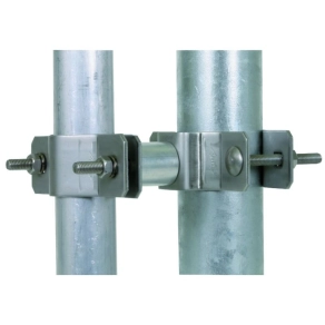   DEHN Rögzítőbilincs D 40 mm csövekhez 35 mm-es távtartással D45-65 mm-es támasztócsövekhez BSC D40 D45.65 V2A 105161