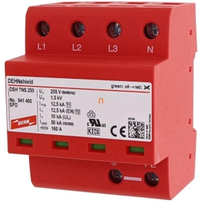  DEHNshield túlfeszültség-levezető 3 fázisú TN-S rendszerhez (1.+2. típus) DSH TNS 255 941400