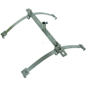   DEHN 123116 Kétrészes tartó feszítőszalaggal NIRO gerinc- és kúpcserépre aljzattal D 16/10 mm HA 16 2F FG120.300 V2A