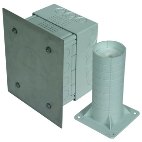   DEHN Vizsgáló összekötő doboz homlokzati hőszigetelő rendszerekhez 185x145x90 mm műanyag szürke 476055rnTSKS WDVS 185X140X88 AH50.200 K V2A