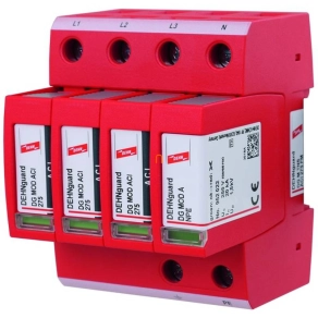   DEHNguard túlfeszültség-levezető 3 fázisú TN-S rendszerhez (2. típus),távjelző érintkezővel, ACI-technológiával DG M TNS ACI 275 FM 952440