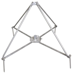   DEHN Négylábú behajtható állvány félhéjjal D40/D 50mm-es támasztócsövekhez, 680mm sug. 107490 VBS KB D50 RA680 V2A