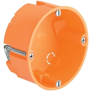   Gipszkarton doboz 1-es, d68mm, 35mm mély, narancssárga 9061-00 Kaiser
