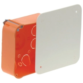   Gipszkarton kötődoboz 107x107x53mm, fedéllel 9195-91 Kaiser