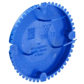   Kaiser 1181-70 70-es kötődoboz vakoló fedél - kék - 3 jelölővel