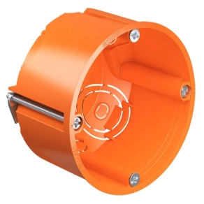   Gipszkarton doboz 1-es, d68mm, 47mm mély, narancssárga 9063-32 Kaiser