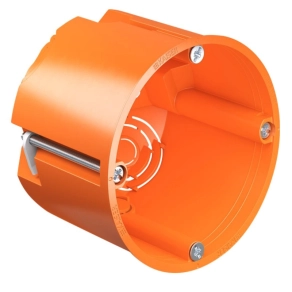   Gipszkarton doboz 1-es, d68mm, 61mm mély, narancssárga 9064-32 Kaiser