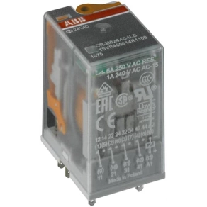   CR-M230AC3 dugaszolható miniatűr relé, érintkezők: 3 váltó, 10A, 230V AC 1SVR405612R3000 ABB