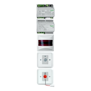   Schneider Electric Elso Sigma/WC-Ruf - ELG740224 - Mozgássérült WC szett, szünetmentes ellátással, fehér