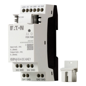   Eaton 24V DC, bővítő; 4ia/2ao, (0-10v)(0/4-20ma), 12bit, easy-e4-dc-6ae1-197223