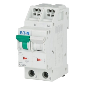   Eaton kismegszakító dugaszolókA,pcsokkA,l 10kA, pli-c6/1n-101275