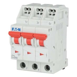   Eaton kismegszakító, 10kA, dugaszolókA,pcsokkA,l, pli-c10/3-101319