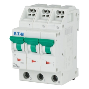   Eaton kismegszakító, 10kA, dugaszolókA,pcsokkA,l, pli-d6/3-101324