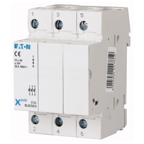   Eaton 112228 C10-SLS/32/3-L Biztosítós szakaszoló, 10x38 bizt.-hoz, villogó f.