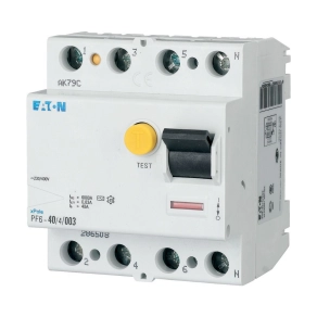   Eaton áramvédő kapcsoló 6 kA 4P, 30MA, A típus, pf6-63/4/003-a-112936
