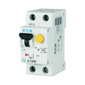   Eaton áramvédő kismegszakító 6 kA, 1P+N, c, 30MA, A típus, pfl6-16/1n/c/003-a-112879