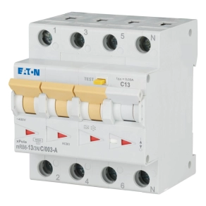   Eaton áramvédő kismegszakító 6 kA, 3P+N, mrb6-13/3n/c/003-a-120659