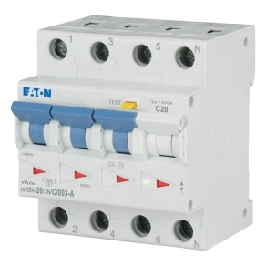  Eaton áramvédő kismegszakító 4, 5kA, 3P+N, mrb4-20/3n/c/003-a-120677