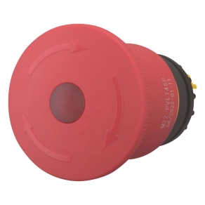   Eaton világító vész-ki gomb 45mm, tekerő nyugtázás, m22-pvlt45p-121460
