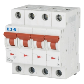 Eaton kismegszakító, 10kA, négy pólusú, pl7-c4/4-165184